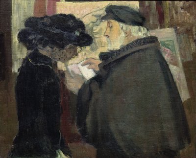 Edgar Degas with His Model by Maurice Denis